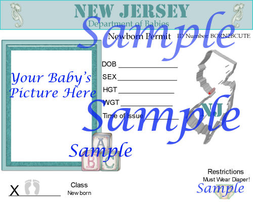 Baby License - Click Image to Close